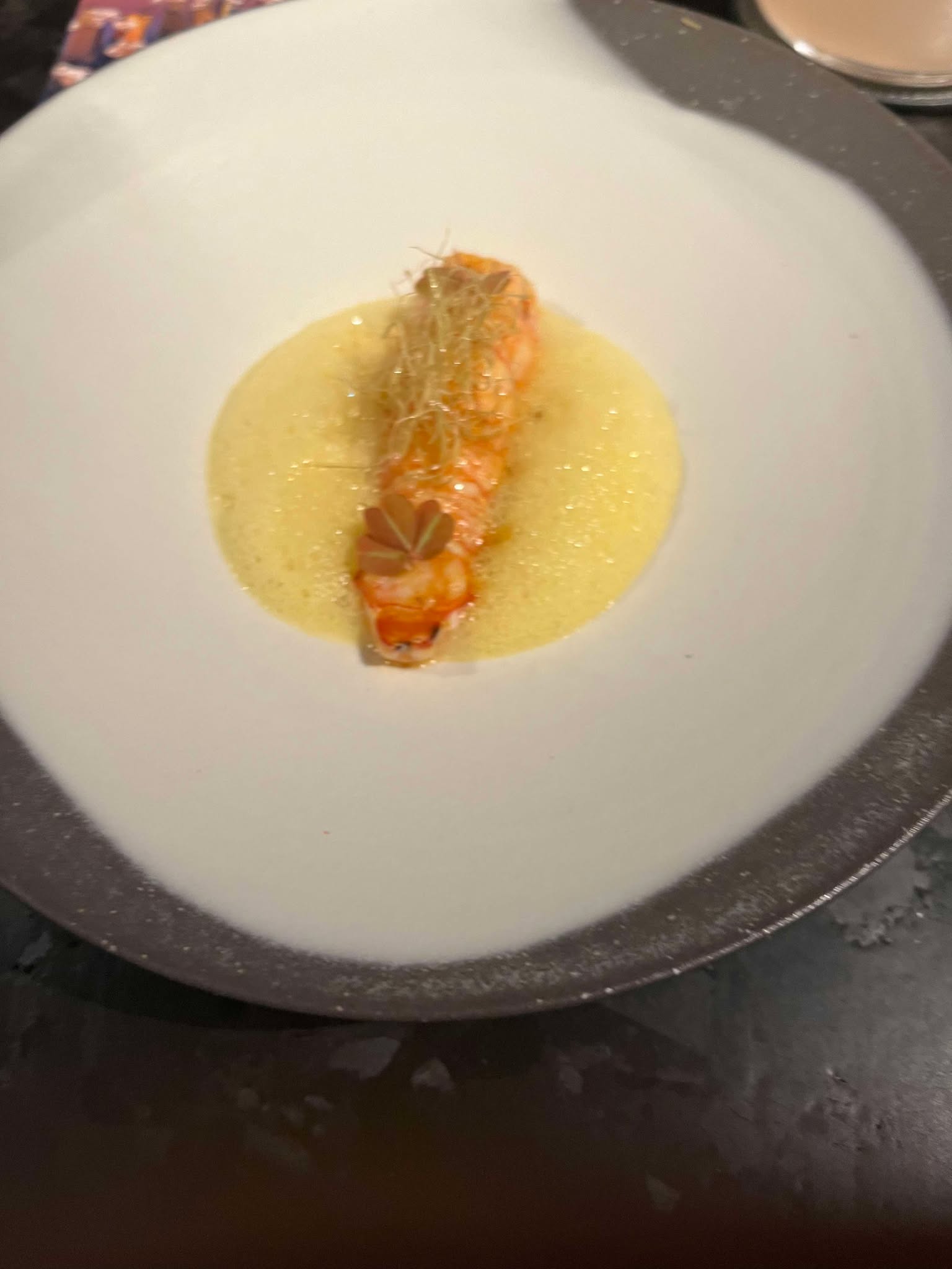 Langoustine in Black Truffle Jang